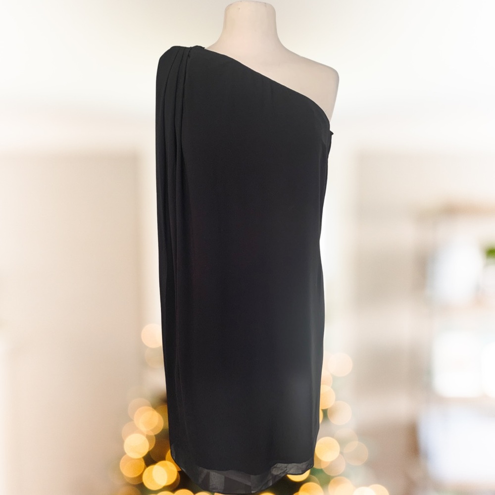 Eva Mendes Crecian One Shoulder Dress